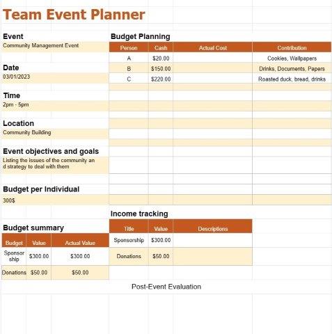 Team-Event-Planung